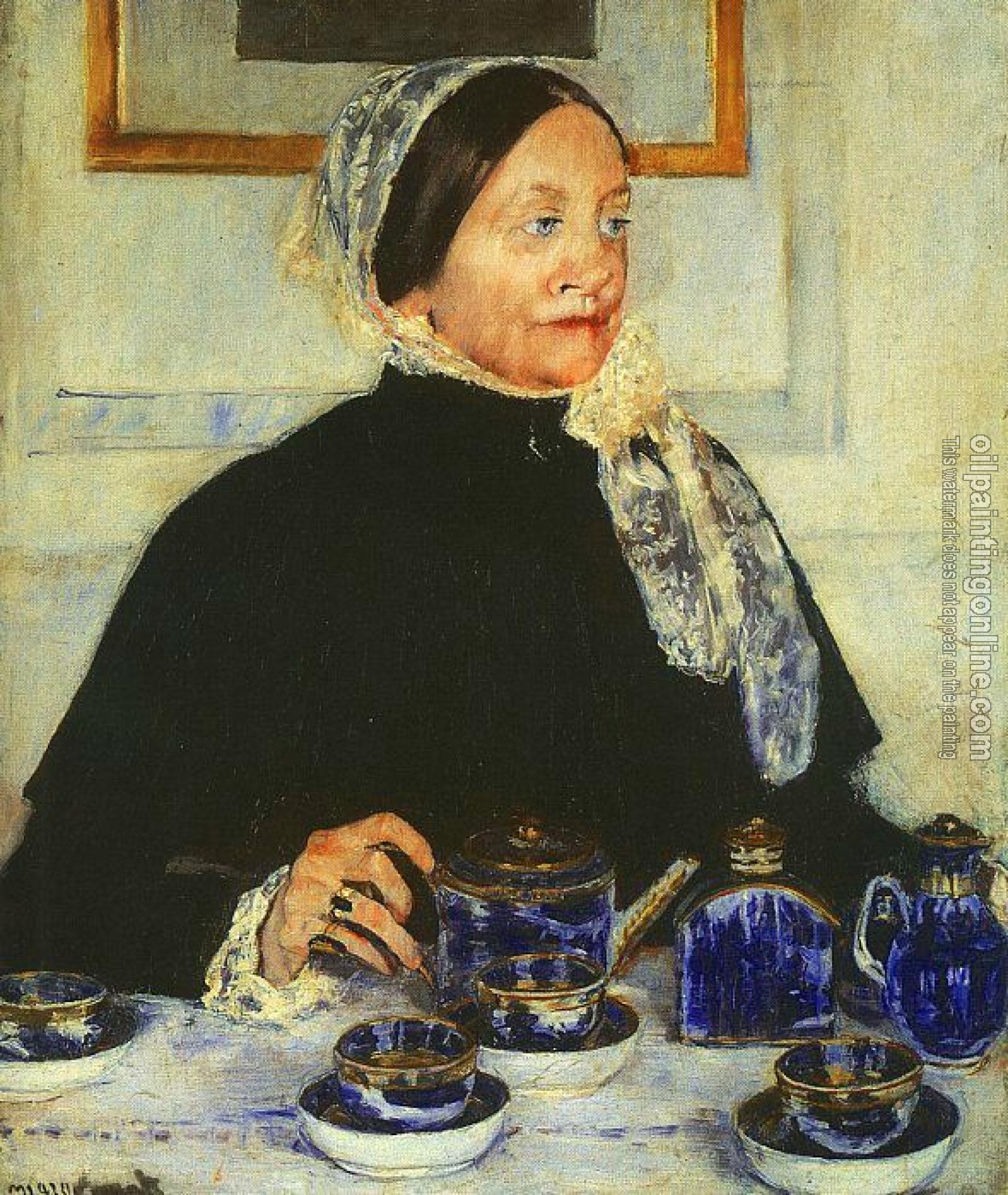 Cassatt, Mary - Lady at the Tea Table